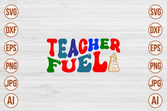 Download Teacher Fuel Retro SVG Designs - Premium Resources