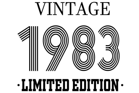 Download Vintage Since 1983 Svg, Birthday Svg, 39 - 1983 Collection